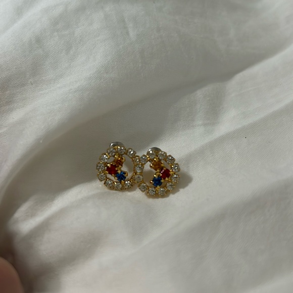 Pittsburgh Steelers rhinestone earrings - Picture 1 of 1